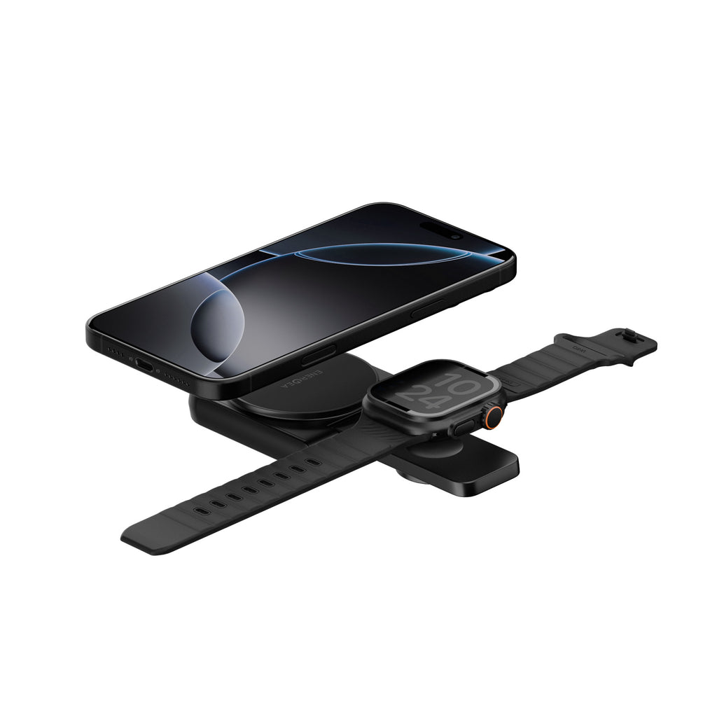 Energea Magduo Qi2-Certified 17.5W 2-in-1 Wireless Charger