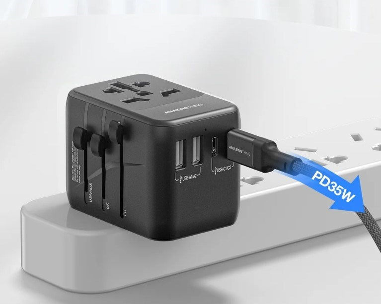 AMAZINGTHING PD35W (2A+3C) Explorer Pro Travel Adaptor