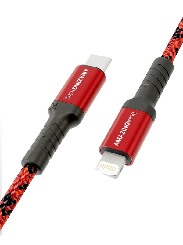 AMAZINGTHING SUPREMELINK LIGHTNING TO USB-C BULLET SHIELD CABLE 1.2M