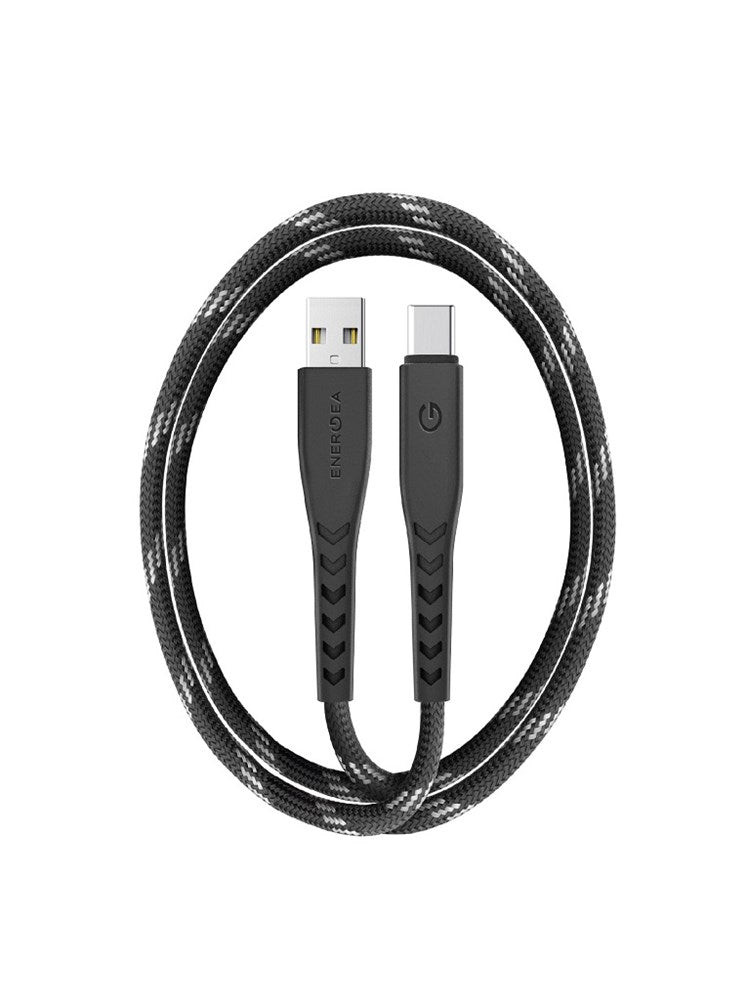 EOL ENERGEA NYLOFLEX USB2.0 USB-A TO USB-C 3A CABLE 3M