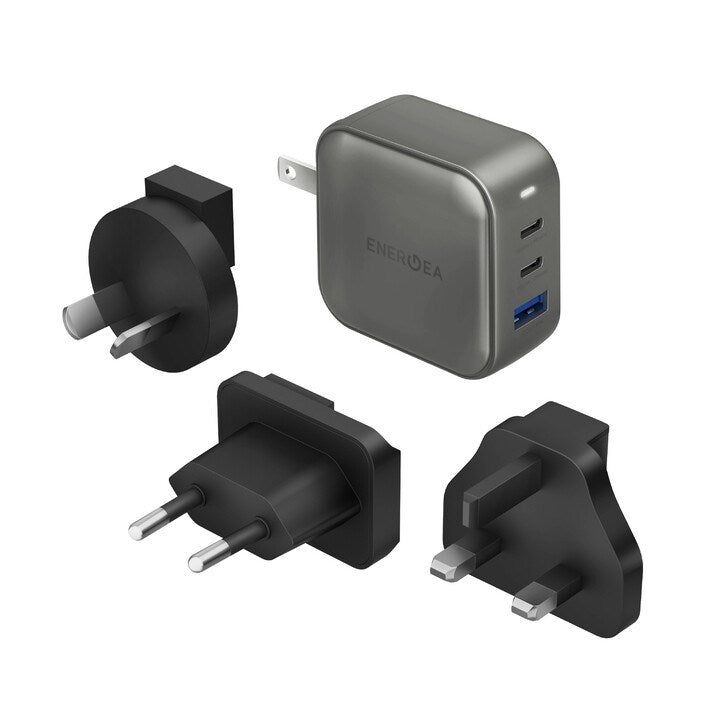 EOL ENERGEA TRAVELWORLD GAN66, 2C1A PD/PPS/QC3.0 WALL CHARGER,66W (US+UK+EU+AU)