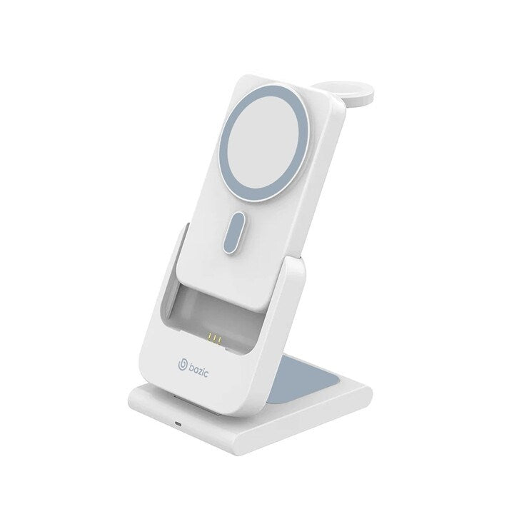 BAZIC GOMAG FLEX 10K, 10000MAH REMOVEABLE POWERBANK WITH APPLE WATCH AND AIRPODS CHARGING STATION