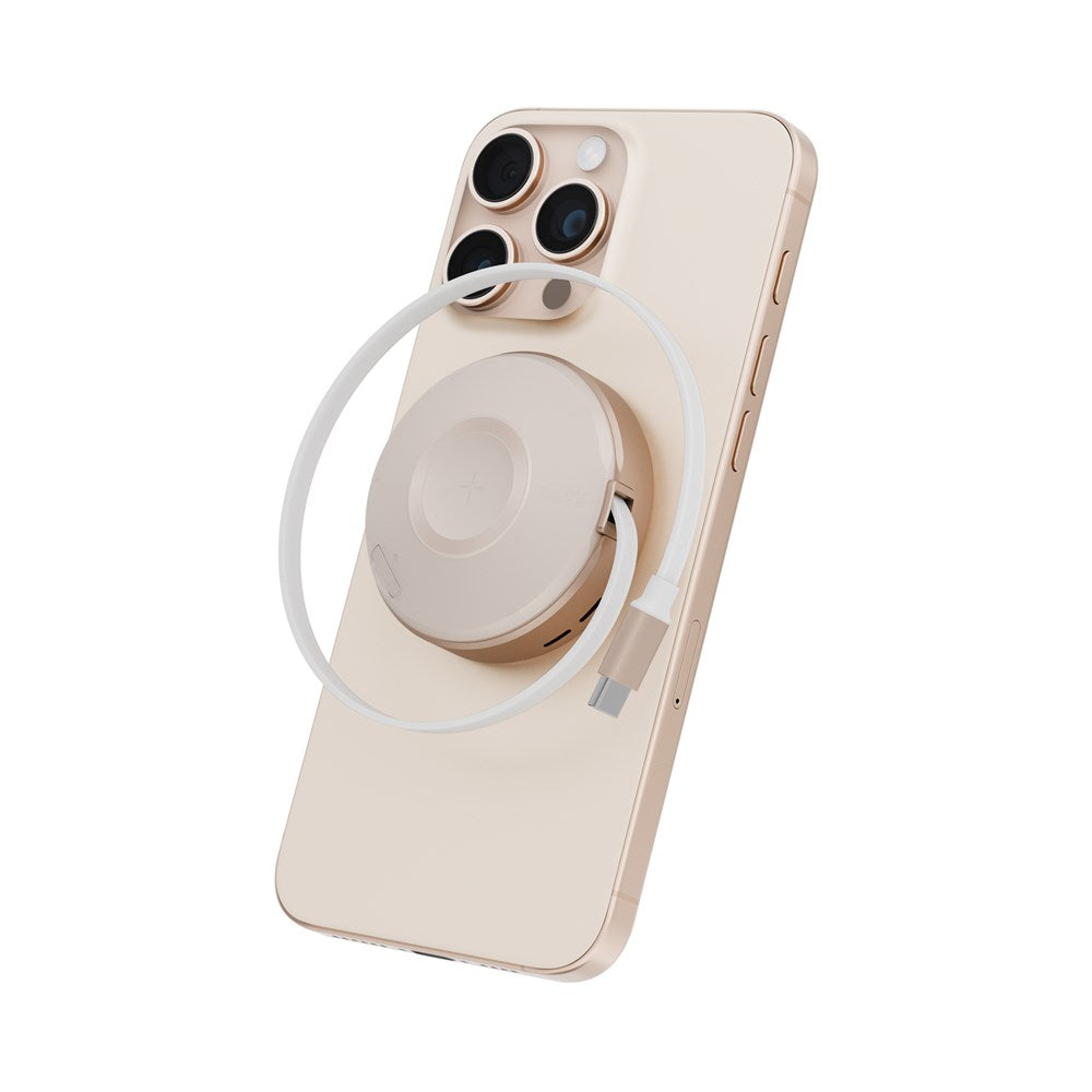 ENERGEA MAGDUO ARC, 2IN1 PHONE  AND APPLE WATCH CHARGER WITH RETRACTABLE CABLE