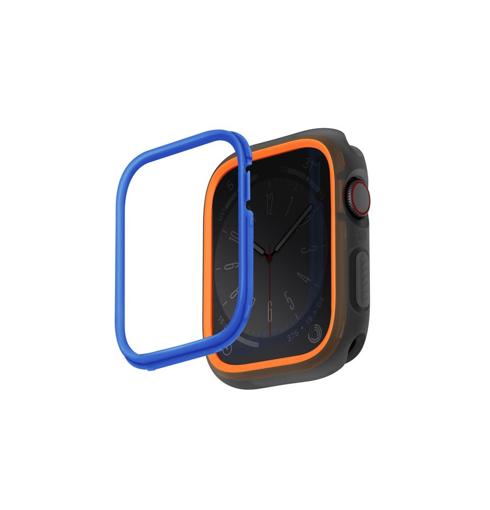 EOL UNIQ MODUO APPLE WATCH CASE WITH INTERCHANGEABLE PC BEZEL 45/44MM - SMOKE