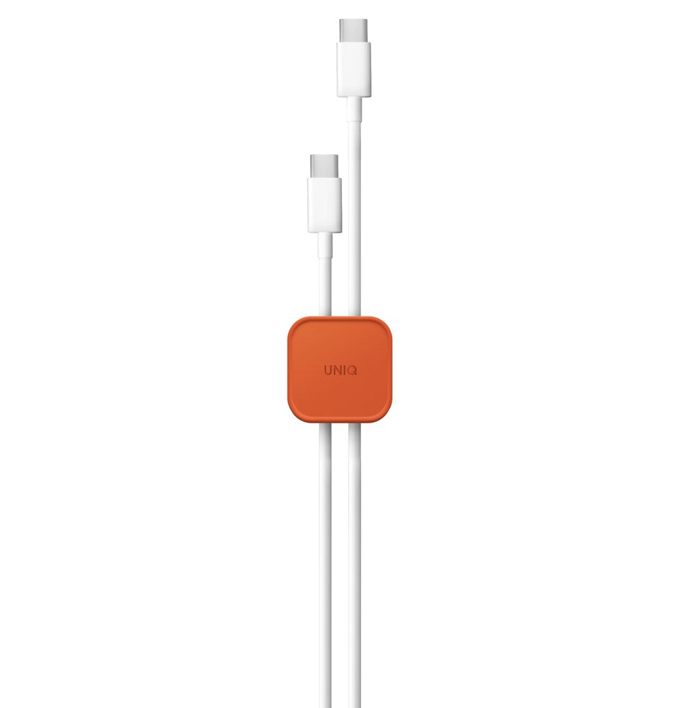 UNIQ POD ADHESIVE CABLE ORGANIZERS 8-IN-1 PACK - SIENNA ORANGE (DEEP ORANGE)