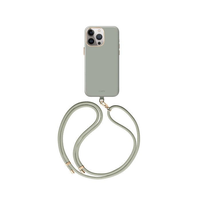 UNIQ COEHL IPHONE 15 PRO 6.1 (2023) MAGNETIC CHARGING CREME - SOFT SAGE (SOFT SAGE)
