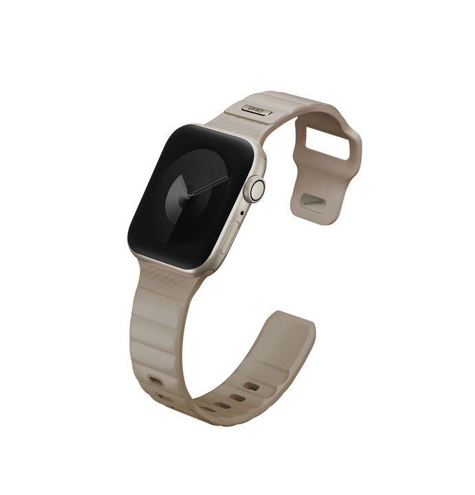 UNIQ STRIDE FKM RUBBER APPLE WATCH STRAP 41/40/38MM - PALE KHAKI (PALE KHAKI)