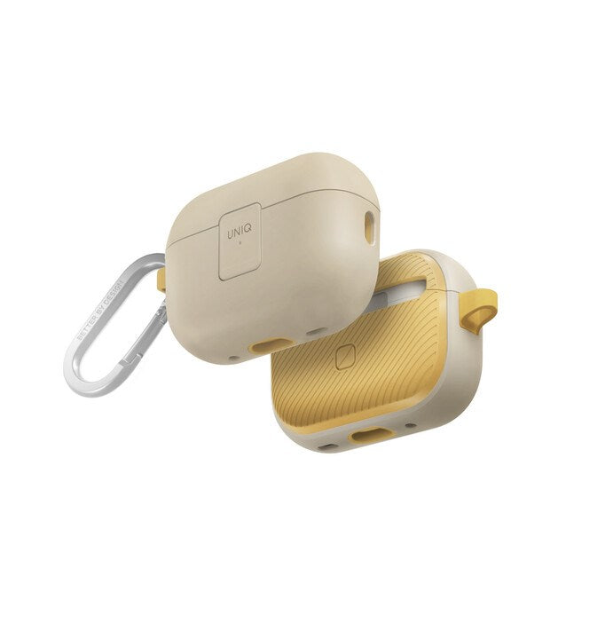 UNIQ CLYDE AIRPODS PRO 2ND GEN LOCK CASE - IVORY (IVORY/CANARY YELLOW)