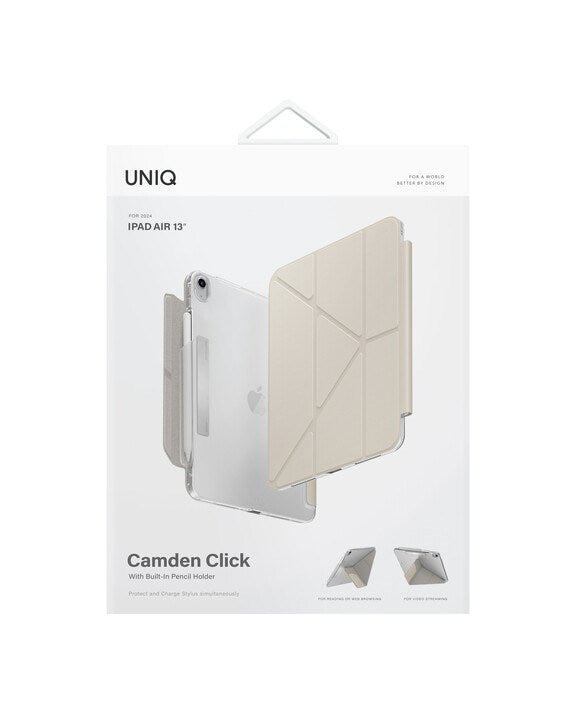 UNIQ CAMDEN CLICK IPAD AIR 13 M4-M2 (2026-2024) - IVORY (IVORY)