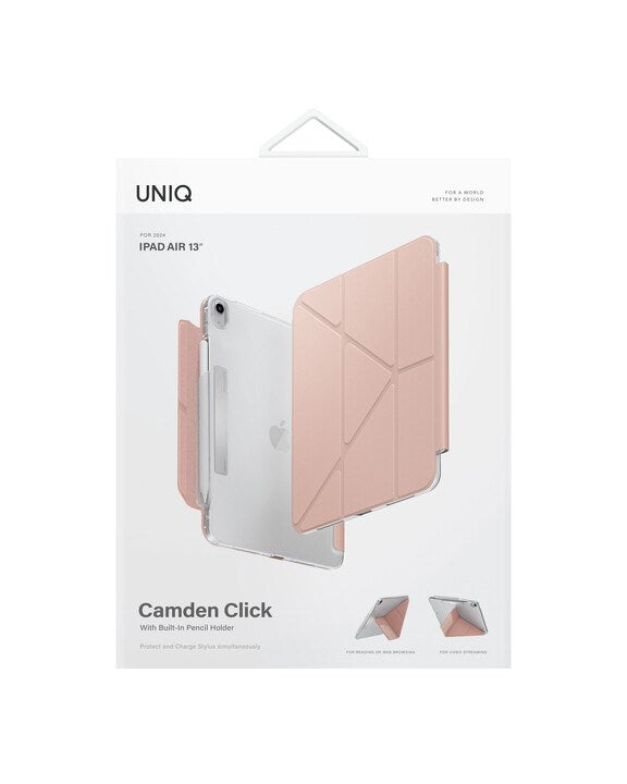 UNIQ CAMDEN CLICK IPAD AIR 13 (2024) - BLUSH (PINK)
