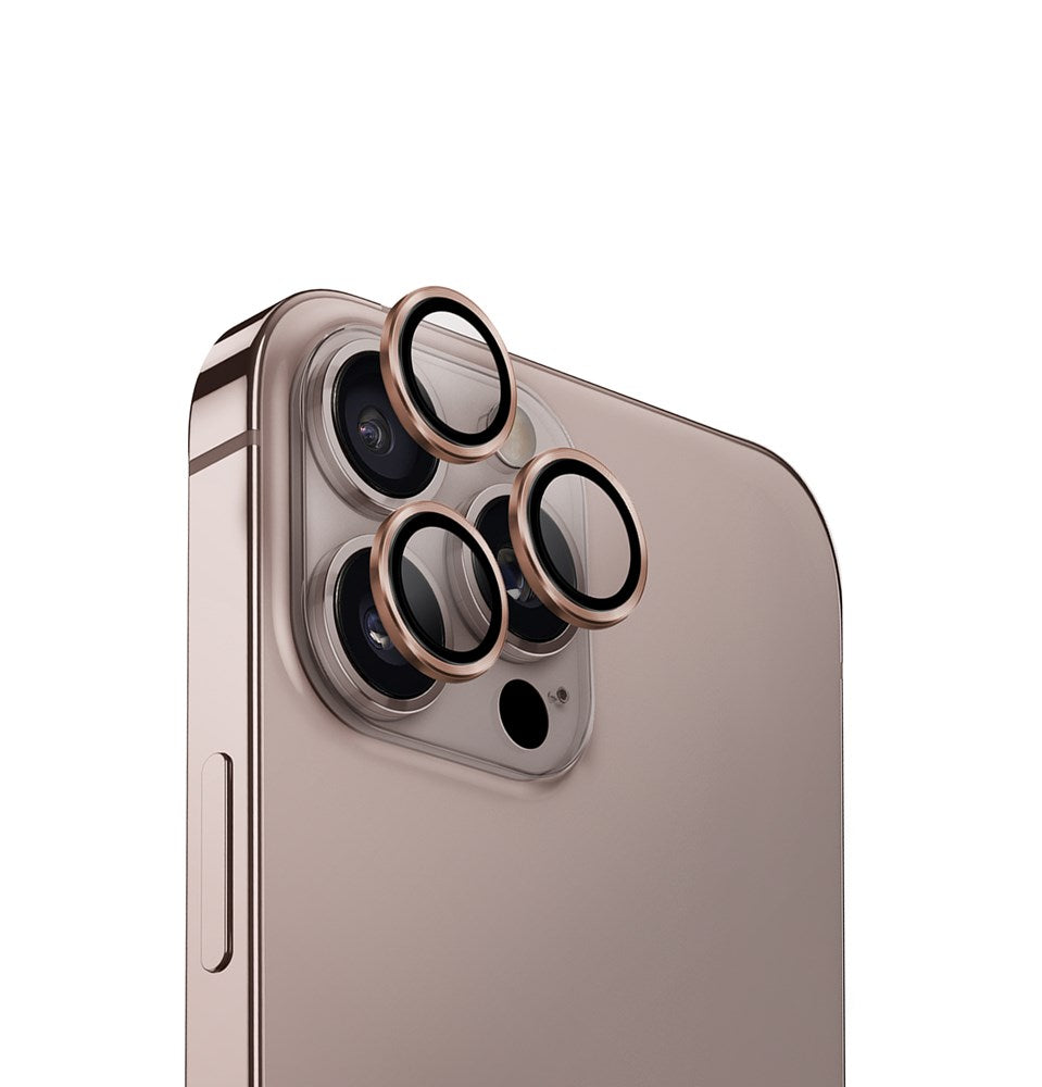 UNIQ OPTIX IPHONE 16 PRO (2024) 6.3/6.9 ALUMINIUM CAMERA LENS PROTECTOR