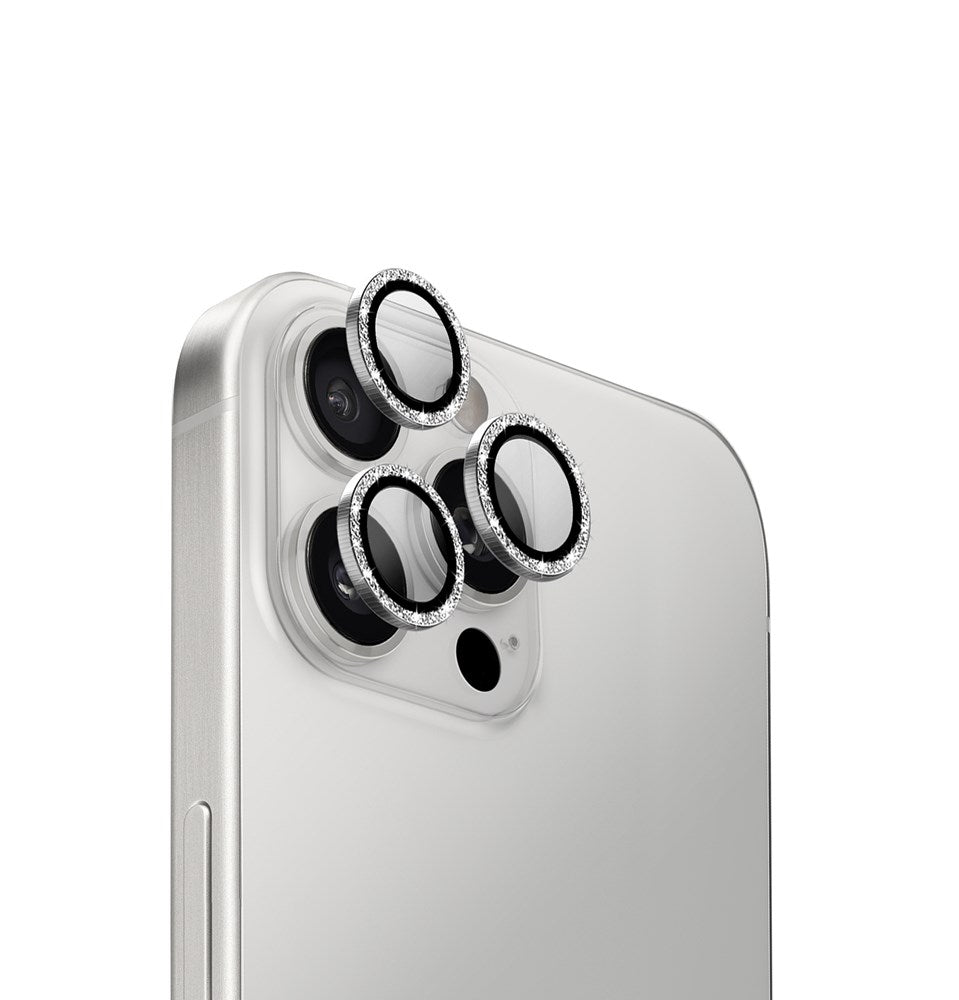 UNIQ OPTIX IPHONE 16 PRO (2024) 6.3/6.9 ALUMINIUM SHIMMERY CAMERA LENS PROTECTOR