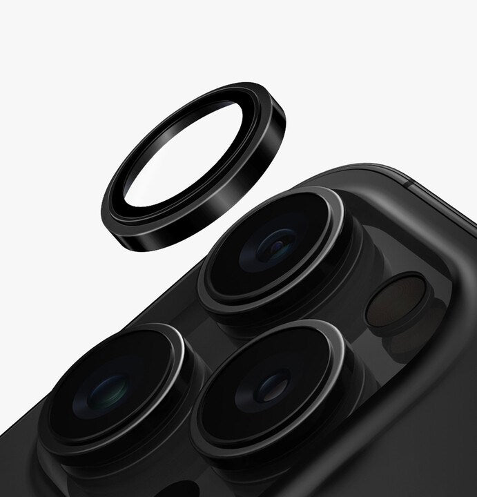 UNIQ OPTIX IPHONE 16 PRO 6.3/PRO 6.9 (2024) STAINLESS STEEL FRAME SAPPHIRE CAMERA LENS PROTECTOR