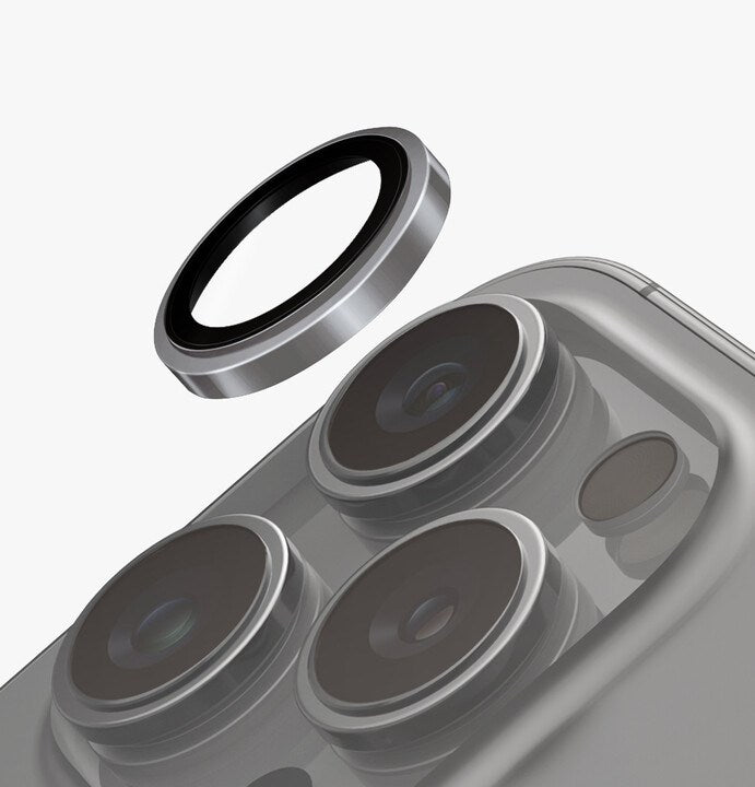UNIQ OPTIX IPHONE 16 PRO 6.3/PRO 6.9 (2024) STAINLESS STEEL FRAME SAPPHIRE CAMERA LENS PROTECTOR