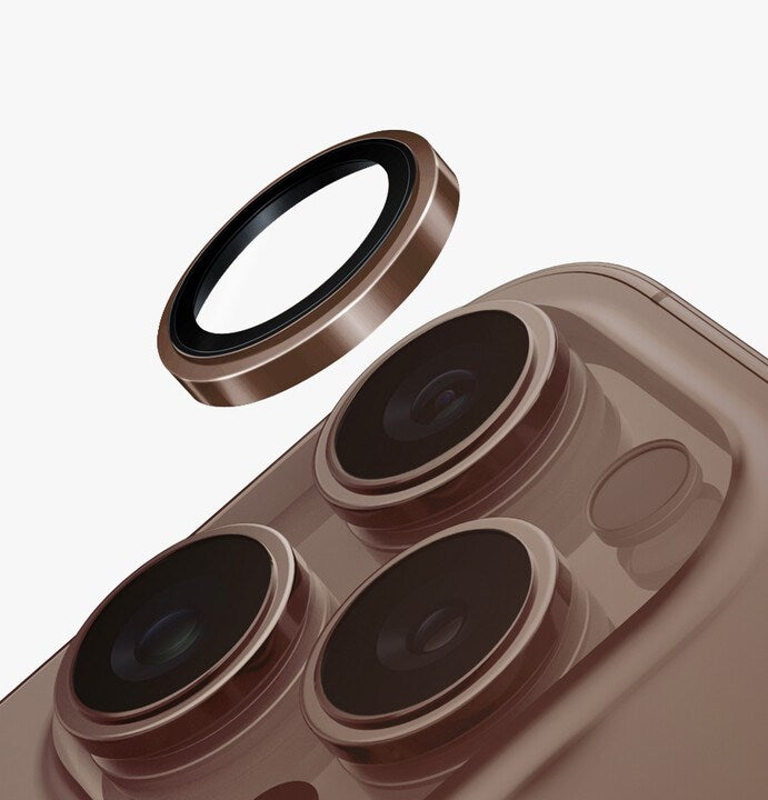 UNIQ OPTIX IPHONE 16 PRO 6.3/PRO 6.9 (2024) STAINLESS STEEL FRAME SAPPHIRE CAMERA LENS PROTECTOR