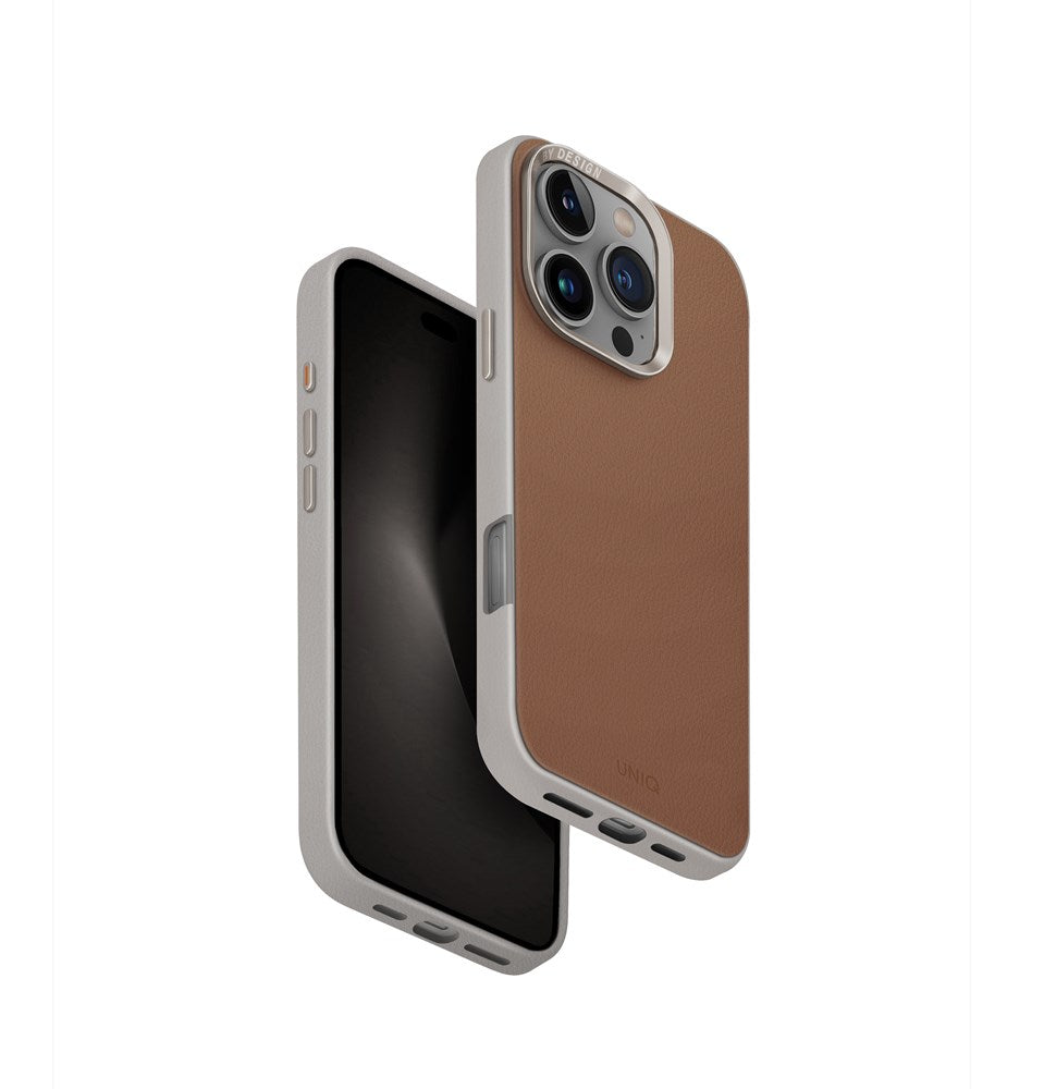 UNIQ HYBRID IPHONE 16 PRO (2024) 6.3 MAGCLICK CHARGING LYDEN DS - CARAMEL (CARAMEL/IVORY)