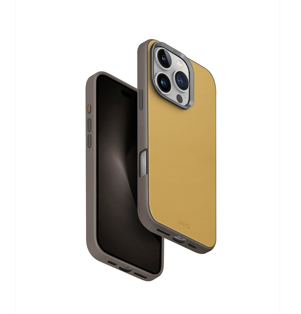 UNIQ HYBRID IPHONE 16 PRO (2024) 6.3 MAGCLICK CHARGING LYDEN DS - CANARY (CANARY YELLOW/FLINT GREY)