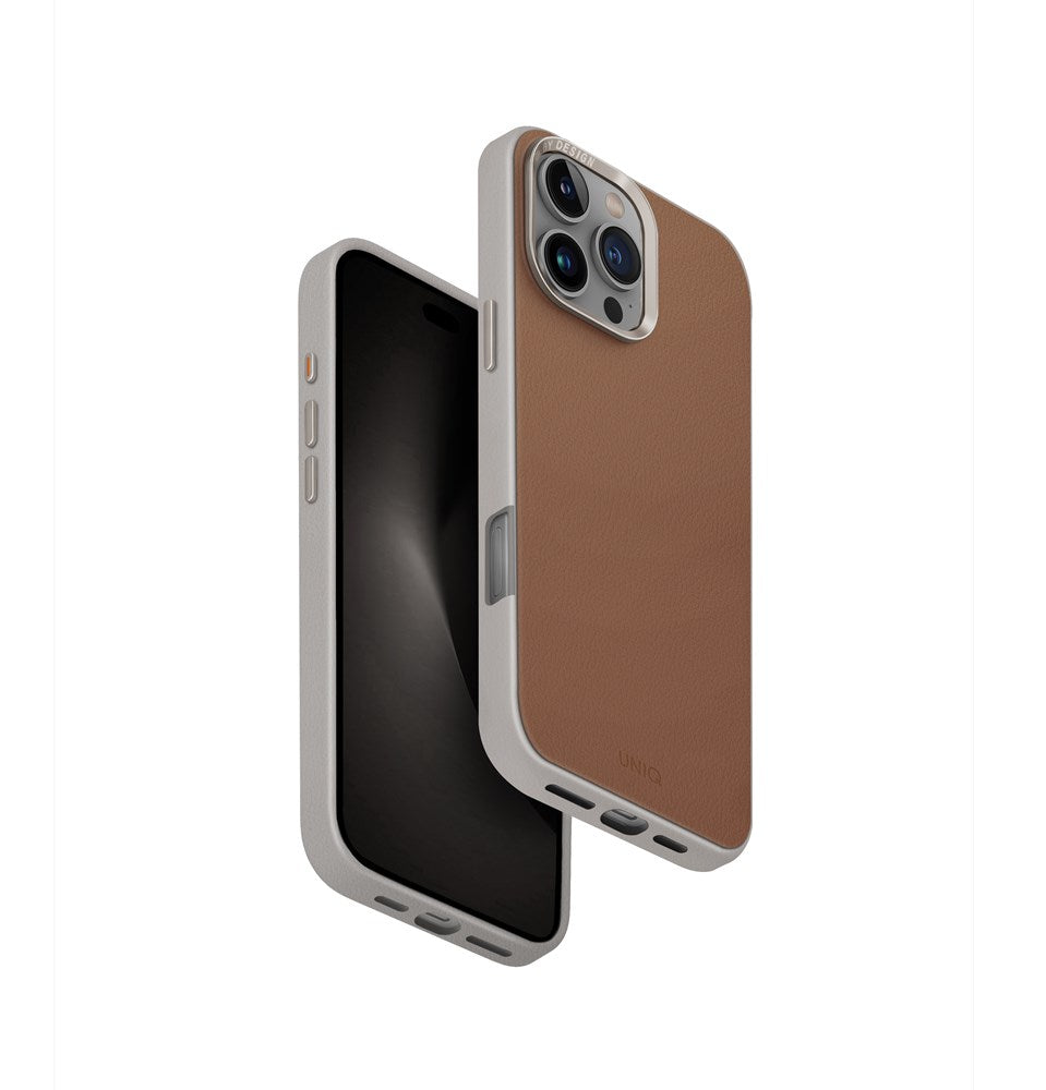 UNIQ HYBRID IPHONE 16 PRO (2024) 6.9 MAGCLICK CHARGING LYDEN DS - CARAMEL (CARAMEL/IVORY)
