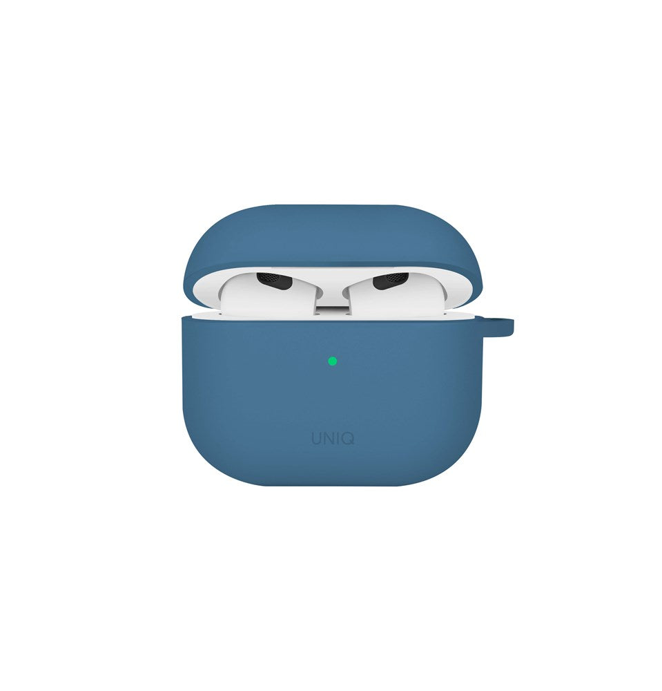 UNIQ NEXO ACTIVE HYBRID SILICONE AIRPODS 4TH GEN (2024) CASE WITH SPORTS EAR HOOKS - PACIFIC BLUE (PACIFIC BLUE)