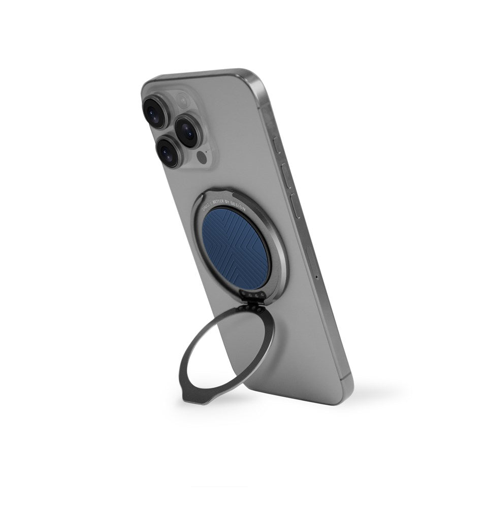 UNIQ GRIPFIT CLASSIC 360 MAGNETIC MOUNT & KICKSTAND - SAPPHIRE BLUE (SAPPHIRE BLUE)