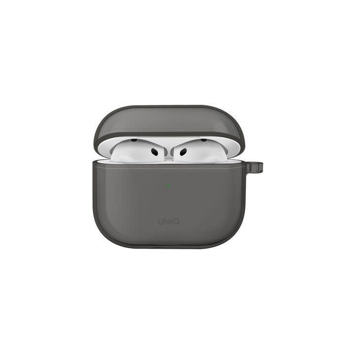 UNIQ GLASE AIRPODS 4TH GEN (2024) HANG CASE - GLOSSY SMOKE (SMOKE)