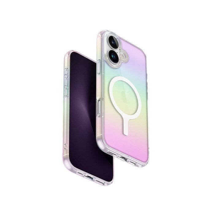 UNIQ HYBRID IPHONE 16 MAGCLICK CHARGING IRIDESCIA - HOLO QUARTZ (HOLO QUARTZ)
