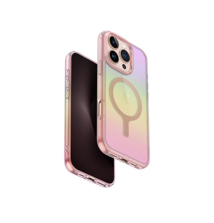 UNIQ HYBRID IPHONE 16 PRO MAGCLICK CHARGING IRIDESCIA - PINK PRISM (PINK PRISM)