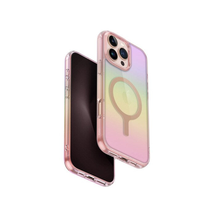 UNIQ HYBRID IPHONE 16 PRO MAX MAGCLICK CHARGING IRIDESCIA - PINK PRISM (PINK PRISM)