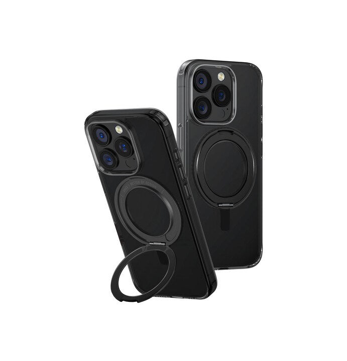 UNIQ HYBRID IPHONE 16 PRO SWIVIX WITH 360 ROTATING KICKSTAND - CARBON (BLACK)