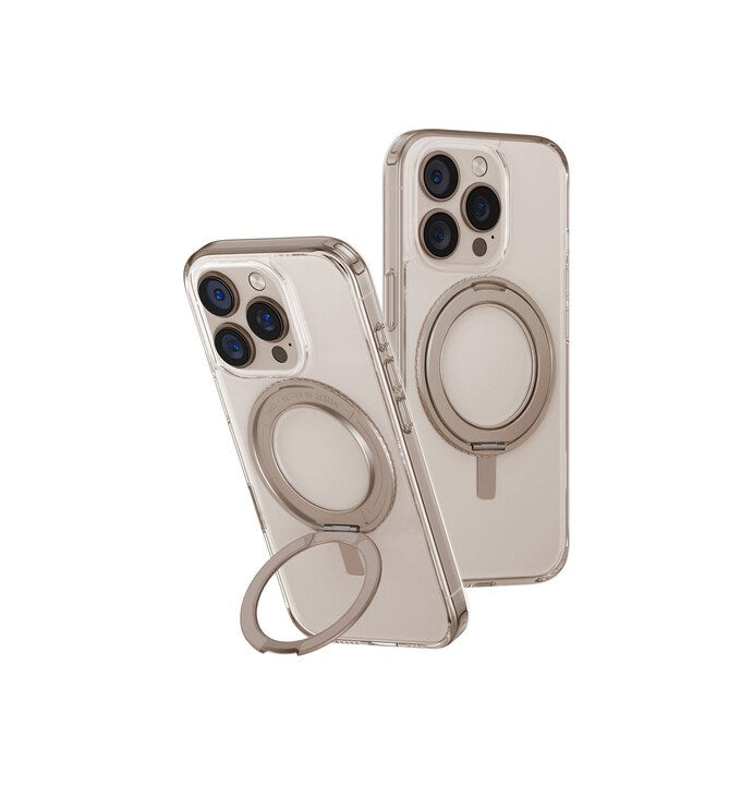 UNIQ HYBRID IPHONE 16 PRO SWIVIX WITH 360 ROTATING KICKSTAND - TAUPE GOLD (TAUPE GOLD)