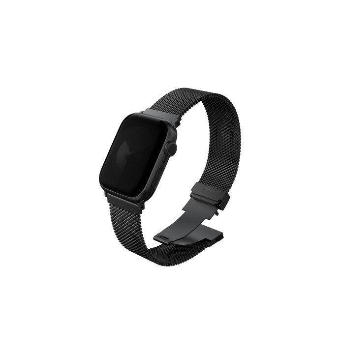 UNIQ DANTE PRO APPLE WATCH SELF-ADJUSTABLE MESH STEEL BAND 42/41/40MM - GRAPHITE BLACK (GRAPHITE BLACK)