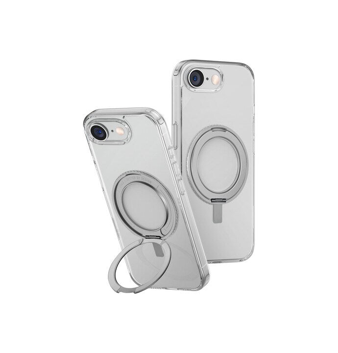 UNIQ HYBRID IPHONE 16E (2025) SWIVIX WITH 360 ROTATING KICKSTAND - LUCENT (CLEAR)