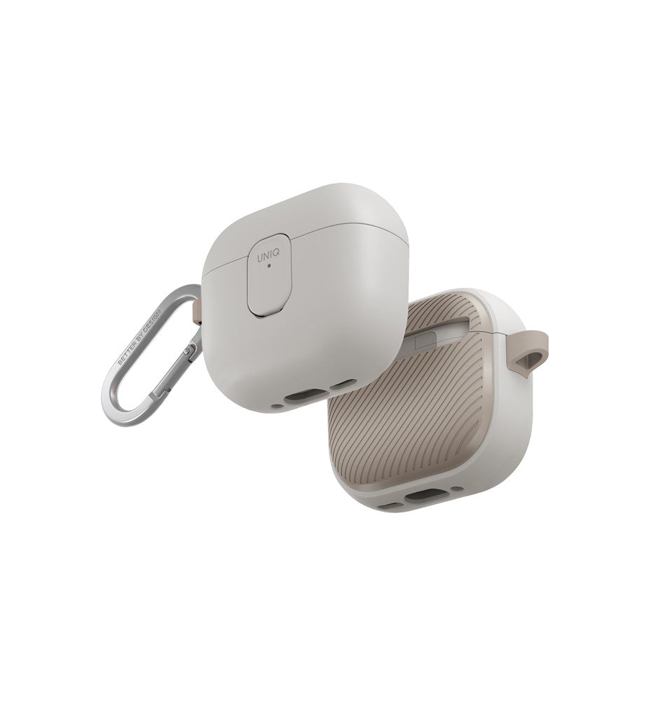 UNIQ CLYDE AIRPODS 4TH GEN (2024) LOCK CASE - MIST GREY (MIST GREY/KHAKI)