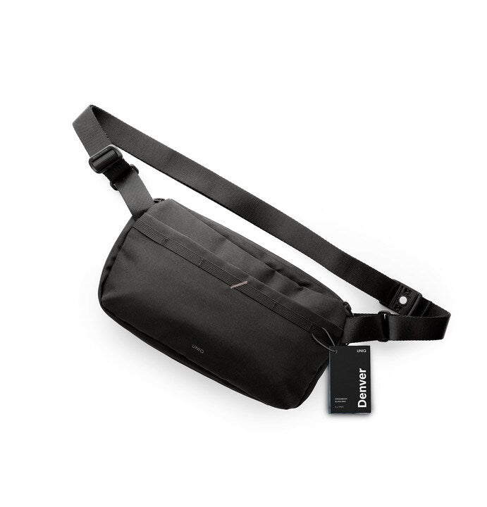 UNIQ DENVER CANVAS CROSSBODY BAG (5L) - MIDNIGHT BLACK (MIDNIGHT BLACK)