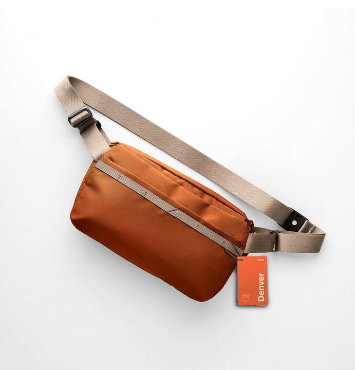 UNIQ DENVER CANVAS CROSSBODY BAG (5L) - BURNT ORANGE (BURNT ORANGE)