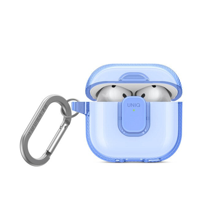UNIQ GLASE PRO AIRPODS 4TH GEN LOCK CASE - CLOUDY BLUE (CLOUDY BLUE)