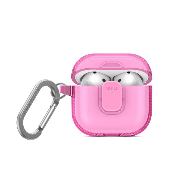 UNIQ GLASE PRO AIRPODS 4TH GEN LOCK CASE - CANDY PINK (CANDY PINK)