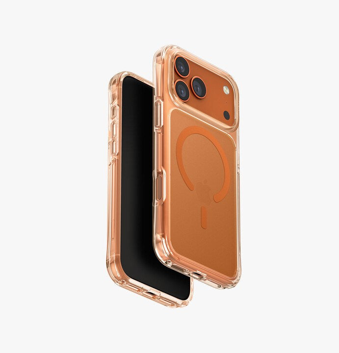 UNIQ HYBRID IPHONE 17 PRO MAX (2025) 6.9 MAGCLICK CHARGING LIFEPRO XTREME (AF) - FROST CLEAR/VOLT ORANGE (FROST CLEAR/VOLT ORANGE)