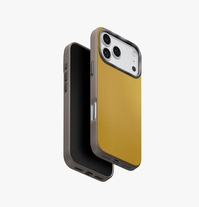 UNIQ HYBRID IPHONE 17 PRO MAX (2025) 6.9 MAGCLICK CHARGING LYDEN DS - CANARY YELLOW (CANARY YELLOW/FLINT GREY)