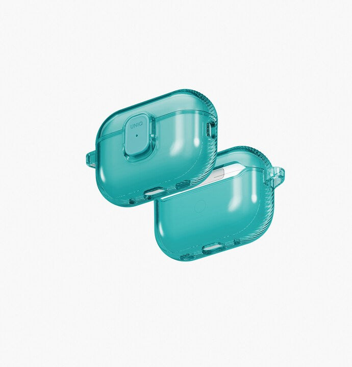 UNIQ GLASE PRO AIRPODS PRO 3RD GEN LOCK CASE - TEAL (TEAL)