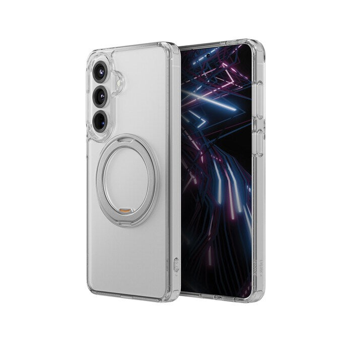 UNIQ HYBRID GALAXY S26 PLUS SWIVIX WITH 360 ROTATING KICKSTAND - LUCENT CLEAR (LUCENT CLEAR)