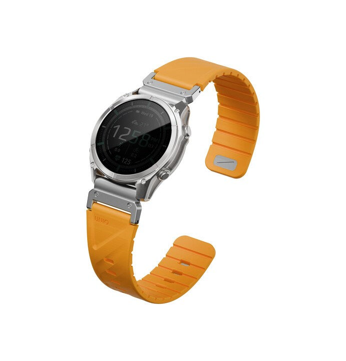 UNIQ FLUO GARMIN MAGNETIC SMARTWATCH STRAP 22MM LUG WITH REMOVABLE CONNECTOR - PALE ORANGE (PALE ORANGE)