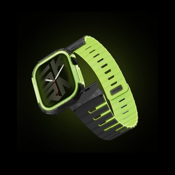 Skinarma Gemini + Atom Magnetic Apple Watch Strap With Apple Watch Case Niteglow Edition 49mm / 46mm / 42mm