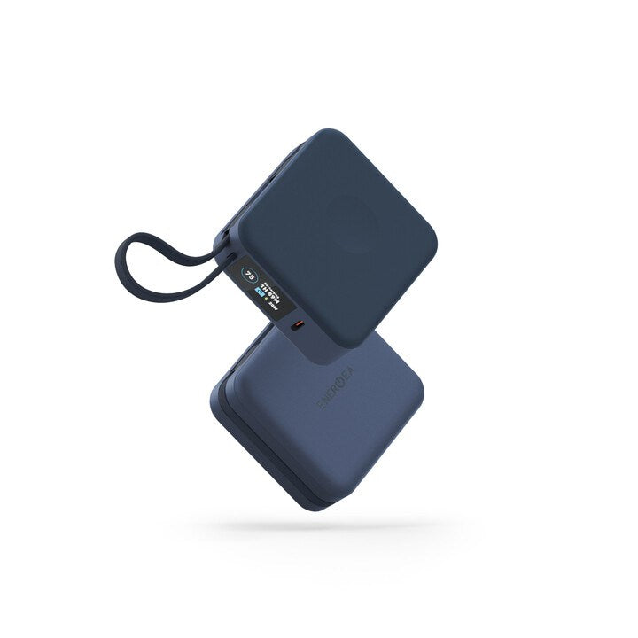 ENERGEA MAGPAC MINI PLUS 10000MAH MAGSAFE COMPATIBLE POWER BANK WITH BUILT-IN C CABLES & DISPLAY