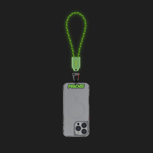 Skinarma Dyno Ve 2-In-1 Nite Glow Lanyard Handstrap With Charging Cable (C-To-C)