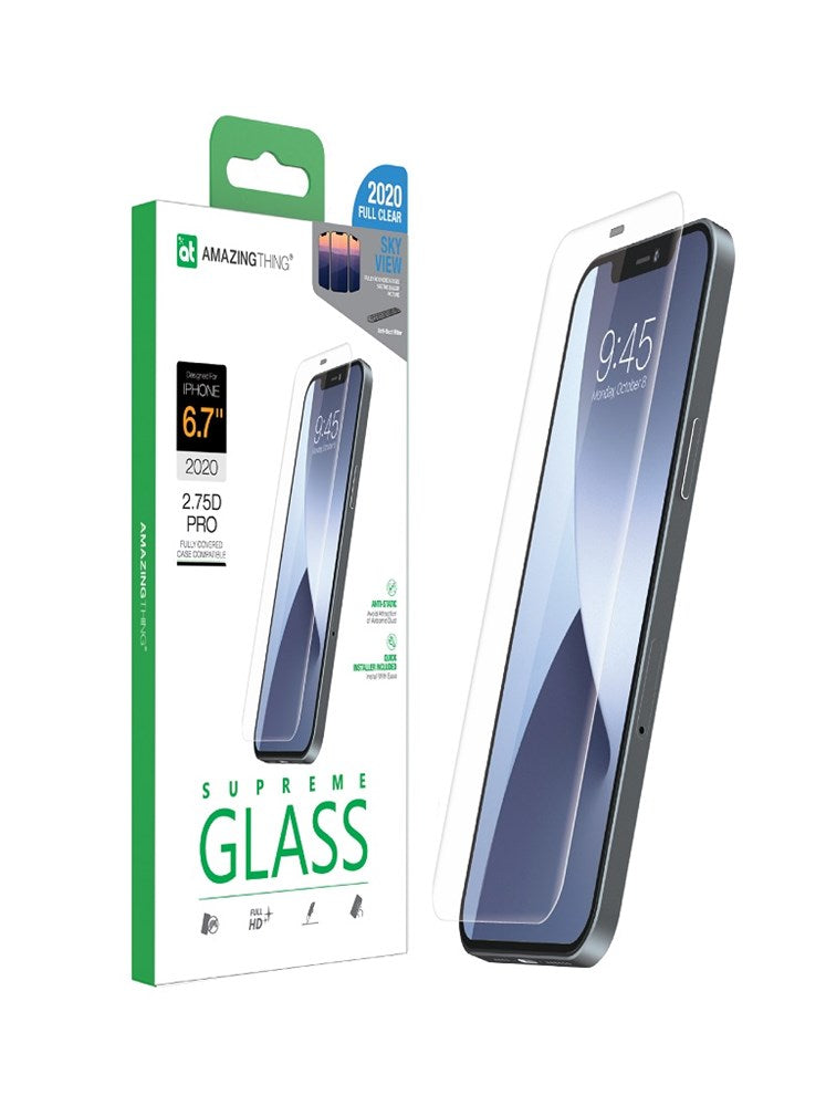 AMAZINGTHING APPLE IPHONE 12 PRO MAX SKYVIEW 2.75D FULLY COVERED GLASS
