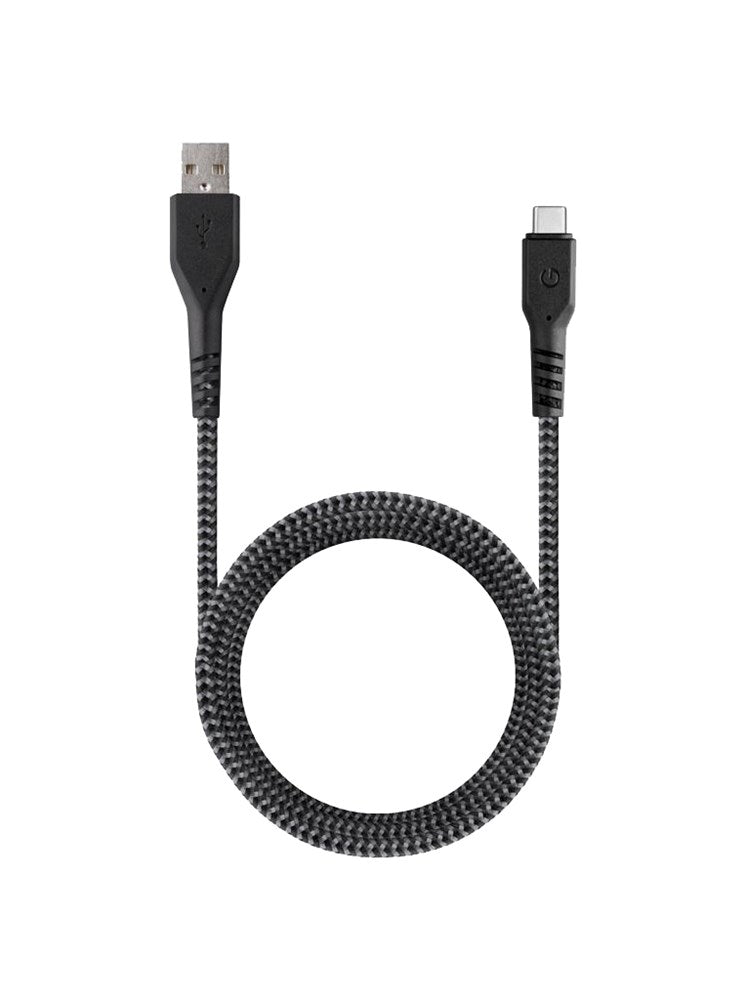 ENERGEA FIBRATOUGH 2.0 USB-C TO USB-A CHARGE & SYNC CABLE 480MBPS 5A 1.5M