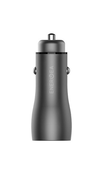 ENERGEA ALU DRIVE D36 USB-C PD18 + USB-A QC3.0 DUO PORT ALUMINIUM 36W CAR CHARGER