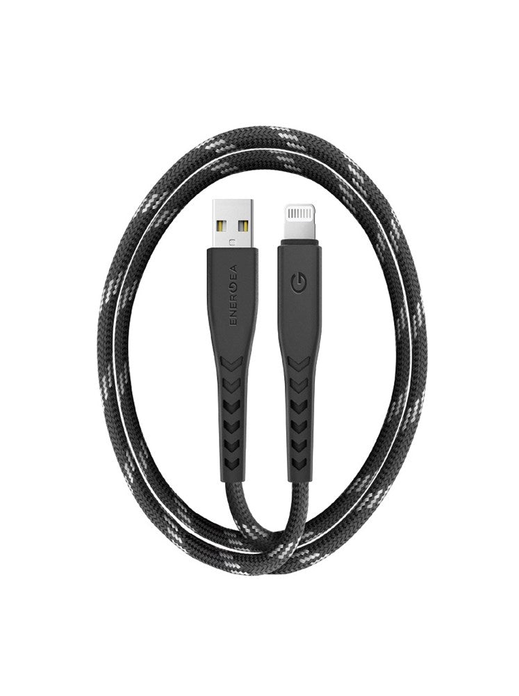 ENERGEA NYLOFLEX CHARGE AND SYNC TOUGH LIGHTNING C89 CABLE MFI 1.5M