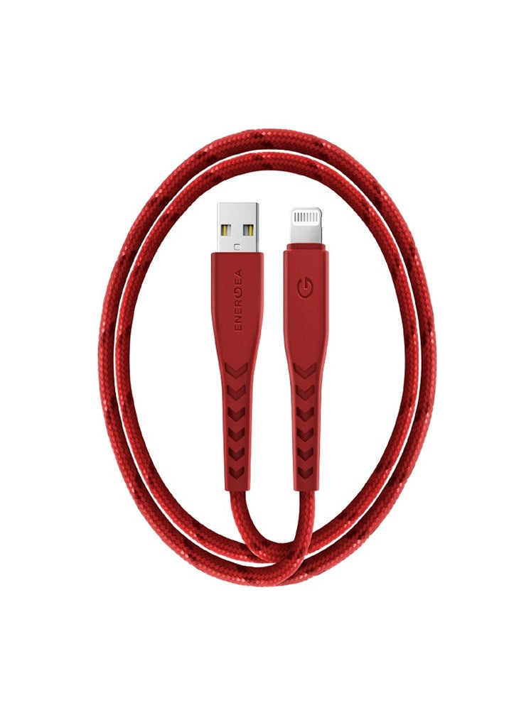 ENERGEA NYLOFLEX CHARGE AND SYNC TOUGH LIGHTNING C89 CABLE MFI 1.5M